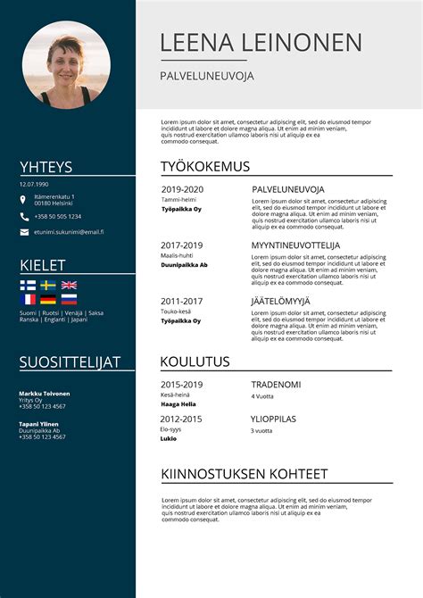 cv pohja ilmainen|Lataa ilmainen CV pohja Word 